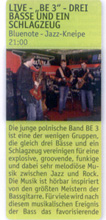 Be 3 - koncert w Magdeburgu (jęz. niemiecki) - &quot;Dates&quot; 09/2009