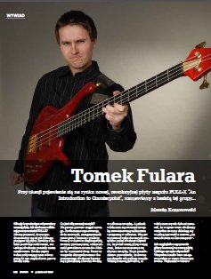 Tomasz Fulara - wywiad nt. płyty &quot;An Introduction to Counterpoint&quot;. Magazyn Basista nr 10/2013.
