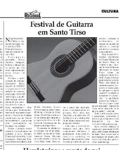 &quot;Festival de Guitarra
em Santo Tirso&quot;, jęz. portugalski. (&quot;Eco Regional&quot; marzec 2009)