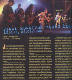 "Solo Życia" Relacja z festiwalu, na którym wystąpił A. Fulara. "Gitarzysta" 11/2006