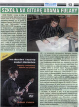 "Szkoła na gitarę Adama Fulary" - recenzja książki + DVD "Two handed tapping - guitar workshop". "Czas Ostrzeszowski", 11.11.2009.