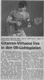 "Gitarren-Virtuose live" Generalanzeiger 2006.08.28