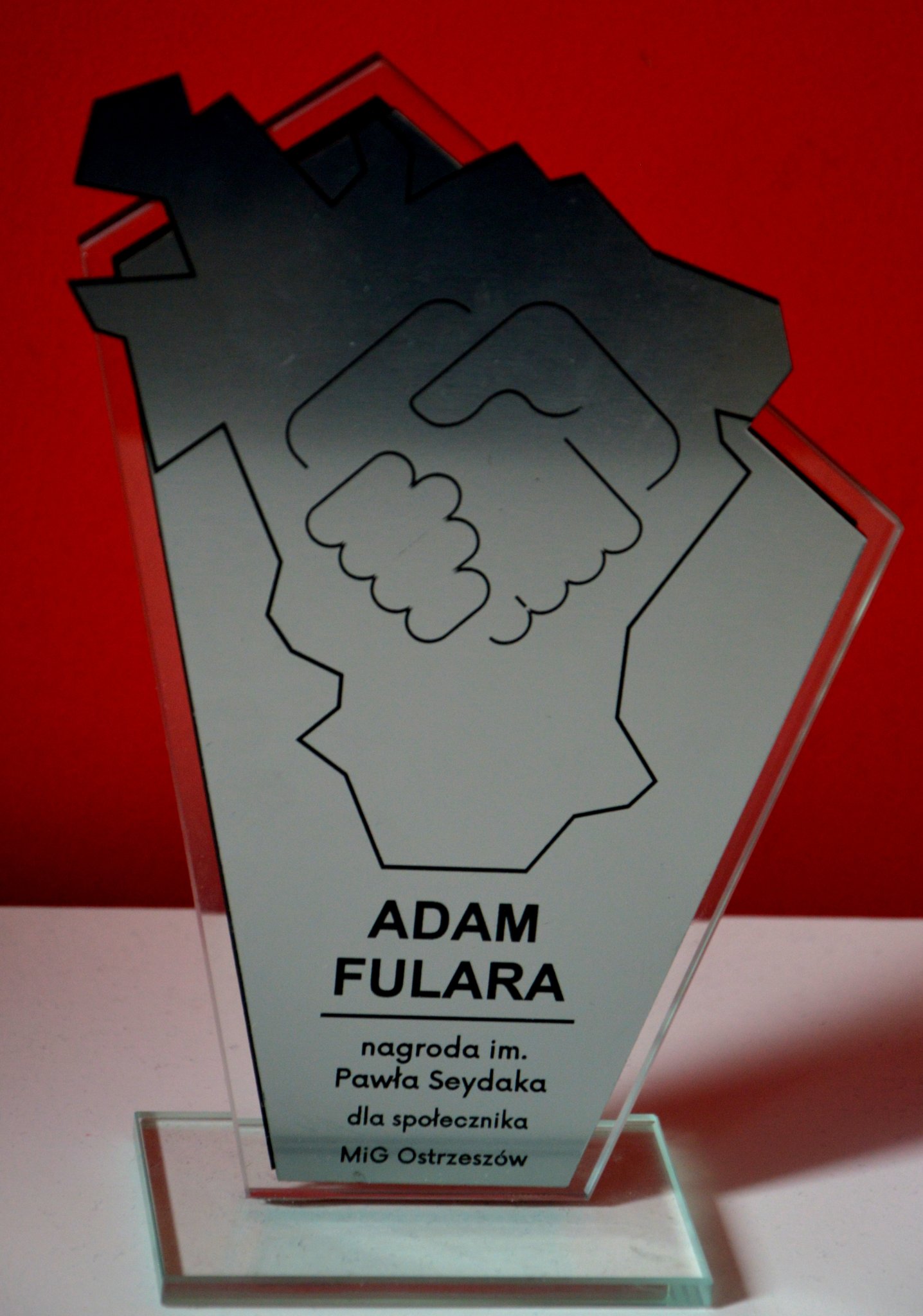 Award for achievements for Ostrzeszow city. 